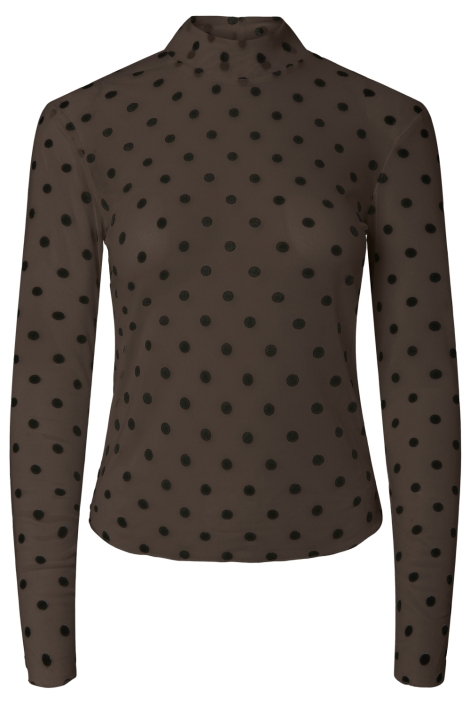Pieces bruine dames top | Vooraanzicht