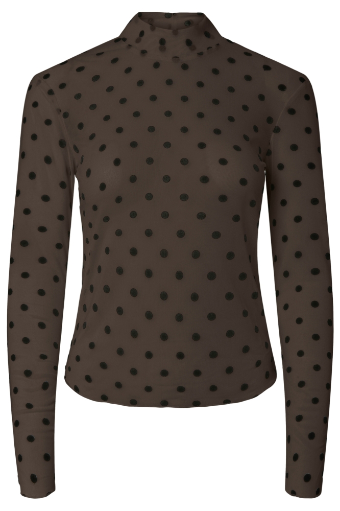 Pieces bruine dames top | Vooraanzicht