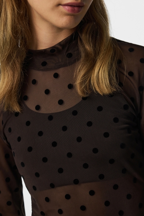 Pieces bruine dames top | Close up