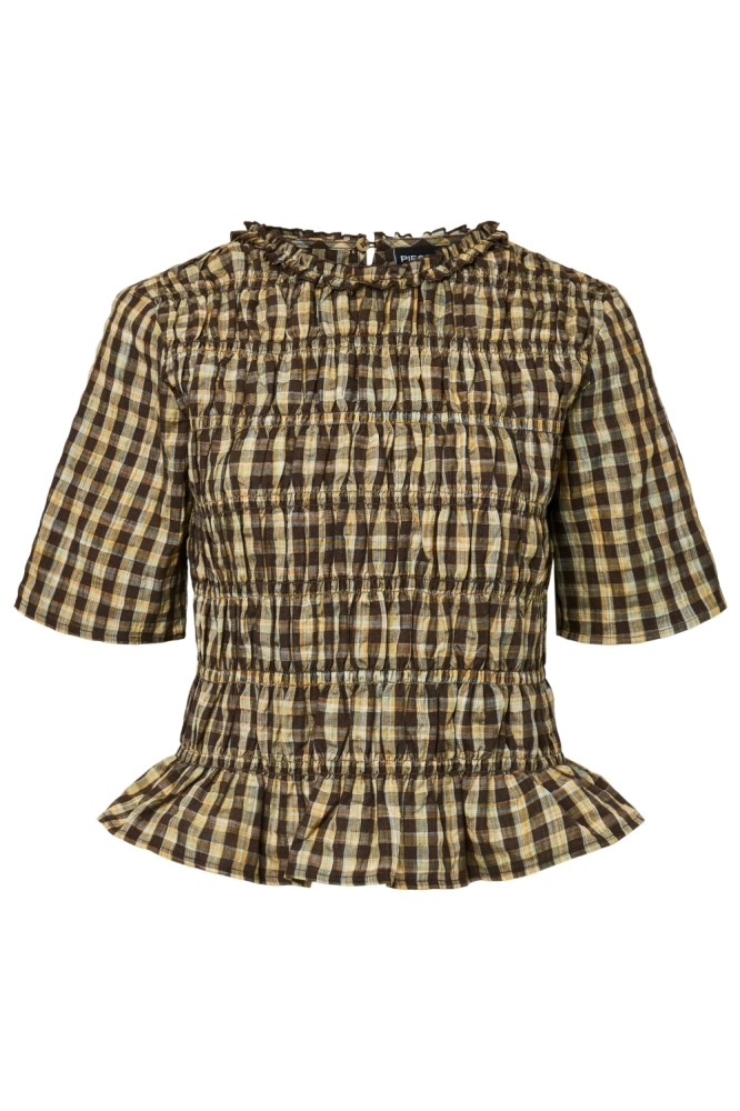 Pieces bruine dames top | Vooraanzicht