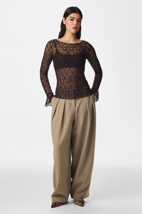 Pieces bruine dames top | Model