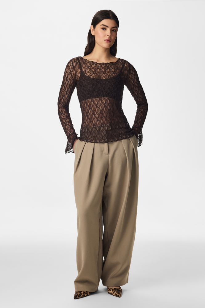 Pieces bruine dames top | Model