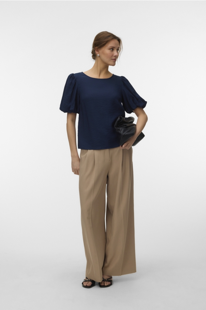 Vero Moda blauwe dames t-shirt | Model