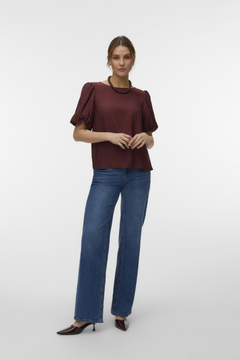 Vero Moda bordeaux dames t-shirt | Model