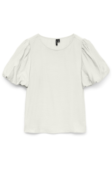 Vero Moda vmnellie ss balloon top wvn ga Wit