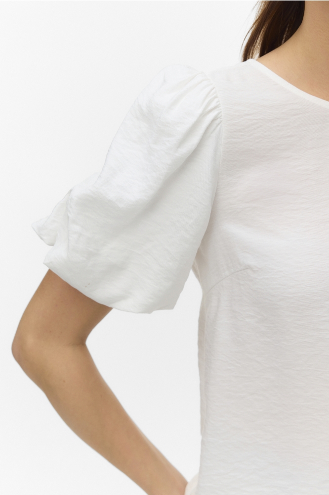 Vero Moda witte dames t-shirt | Close up