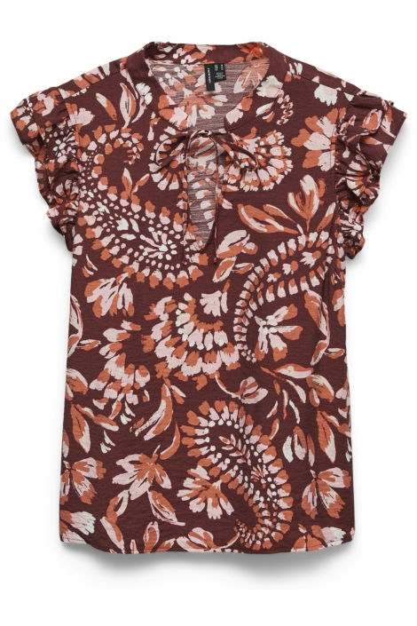 Vero Moda bordeaux dames top | Vooraanzicht