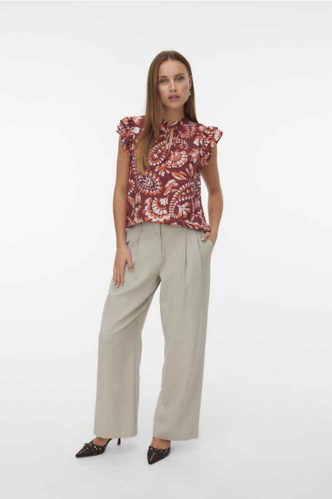 Vero Moda bordeaux dames top | Model