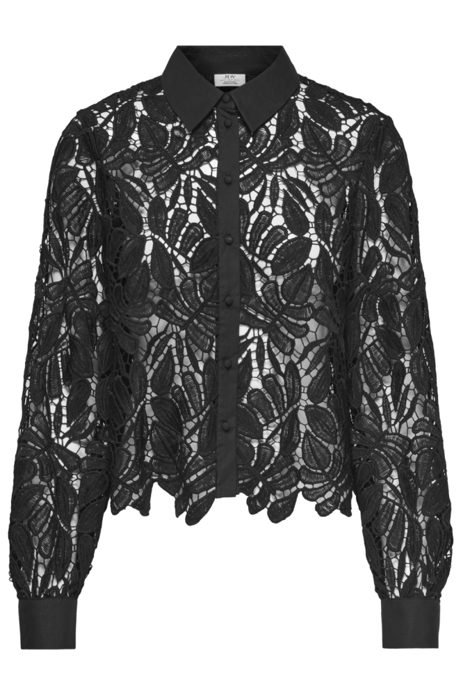Jacqueline de Yong zwarte dames blouse | Vooraanzicht