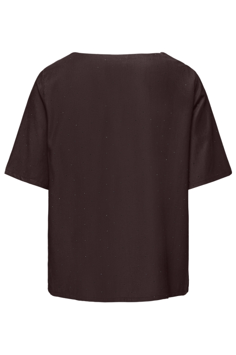 Jacqueline de Yong bordeaux dames t-shirt | Achteraanzicht