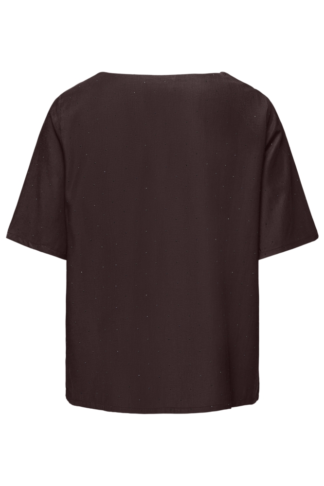 Jacqueline de Yong bordeaux dames t-shirt | Achteraanzicht