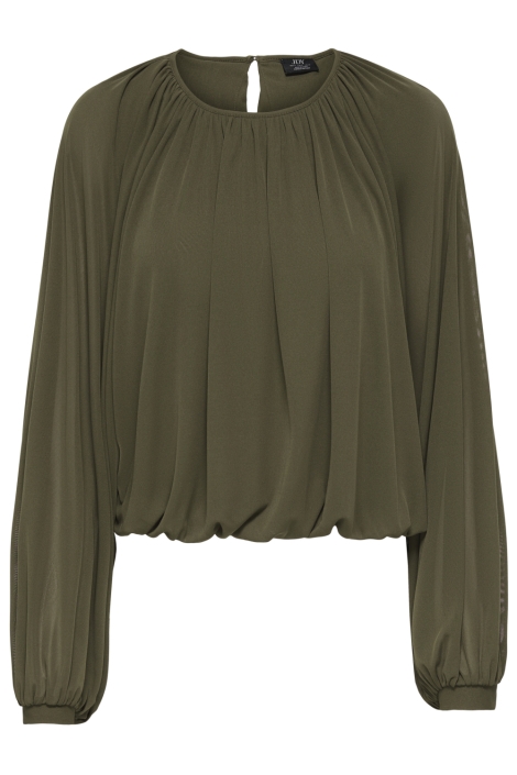 Jacqueline de Yong groene dames blouse | Vooraanzicht