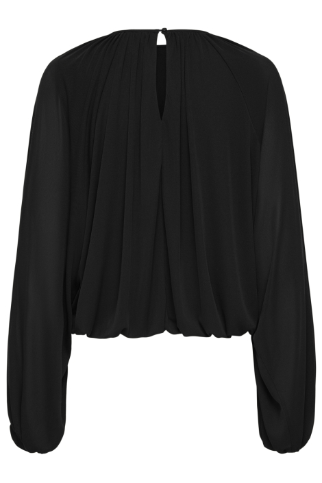 Jacqueline de Yong zwarte dames t-shirt | Achteraanzicht