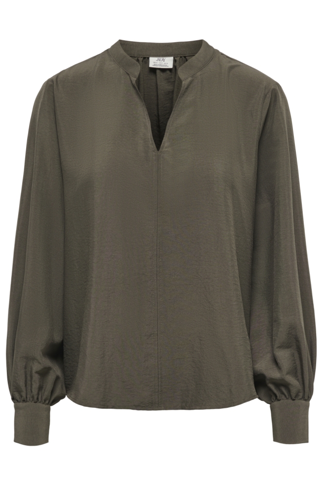 Jacqueline de Yong groene dames blouse | Vooraanzicht