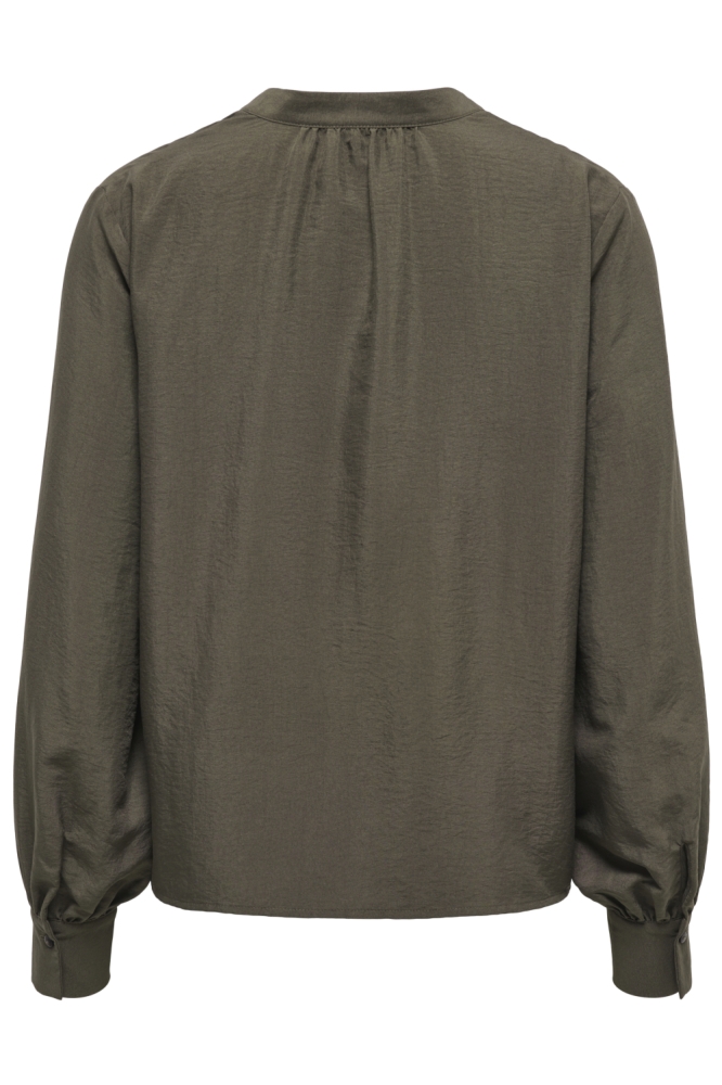 Jacqueline de Yong groene dames blouse | Achteraanzicht