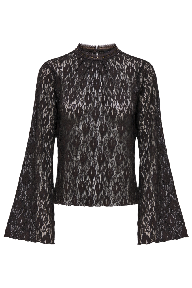 Jacqueline de Yong bruine dames top | Vooraanzicht