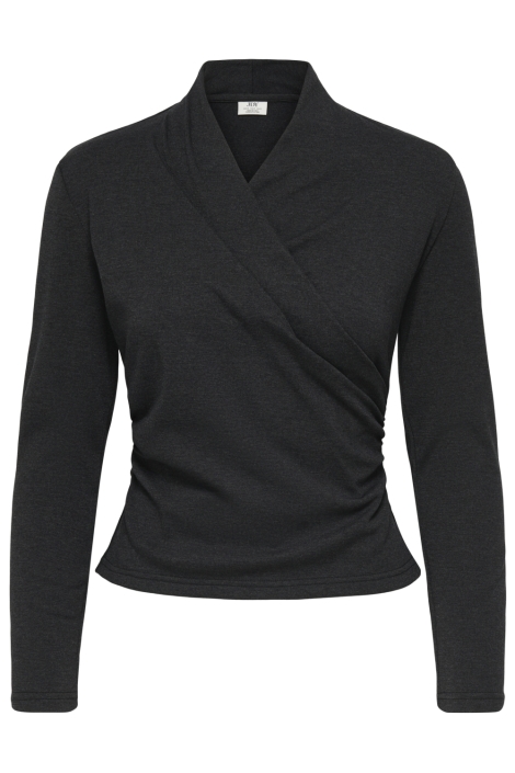Jacqueline de Yong grijze dames t-shirt | Vooraanzicht