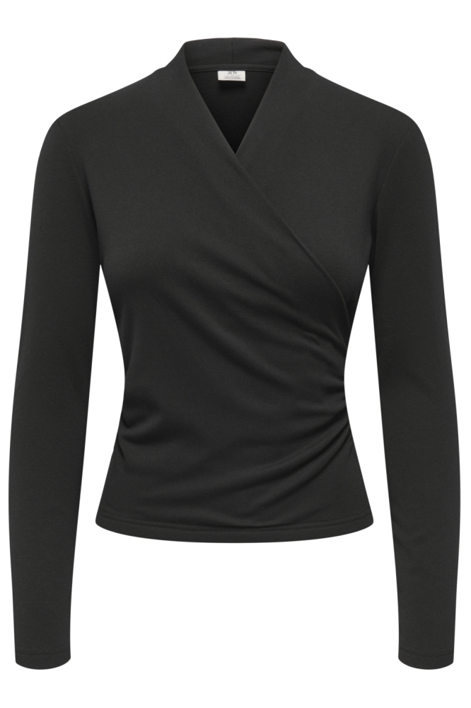 Jacqueline de Yong zwarte dames t-shirt | Vooraanzicht