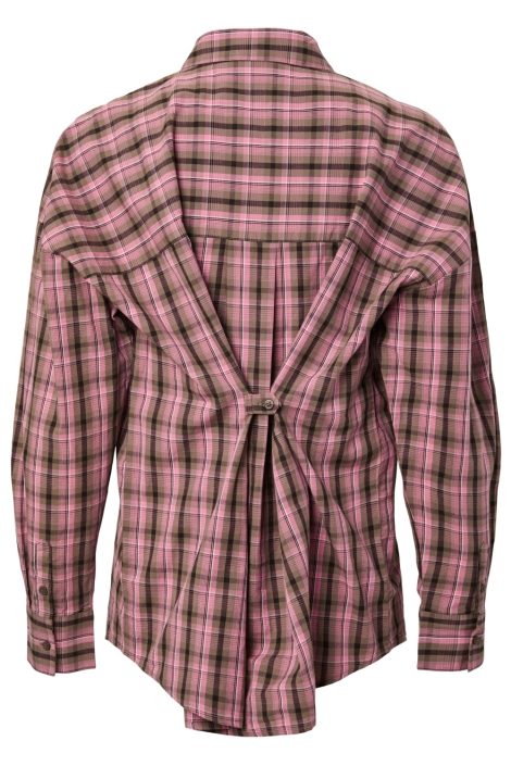 Pieces bruine dames blouse | Achteraanzicht