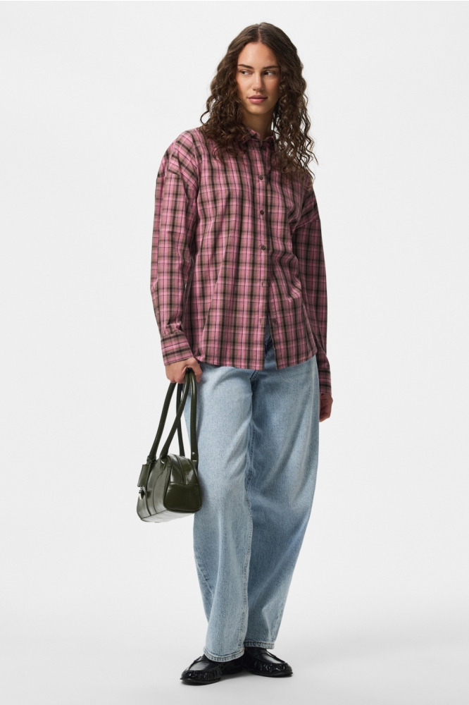 Pieces bruine dames blouse | Model