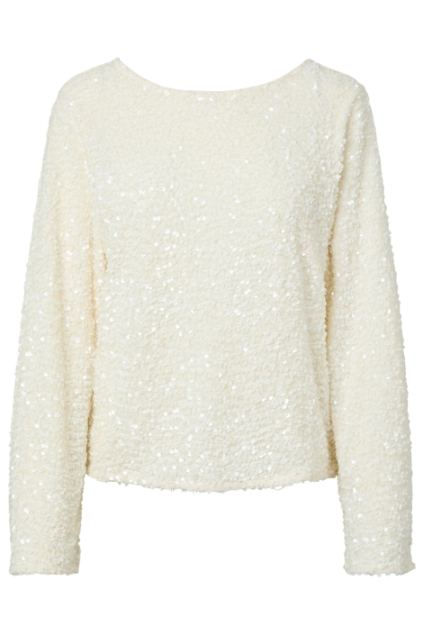 Pieces witte dames t-shirt | Vooraanzicht