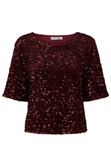 Pieces pckammy ss top jrs bc Bordeaux