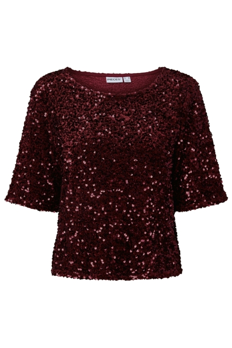 Pieces bordeaux dames top | Vooraanzicht