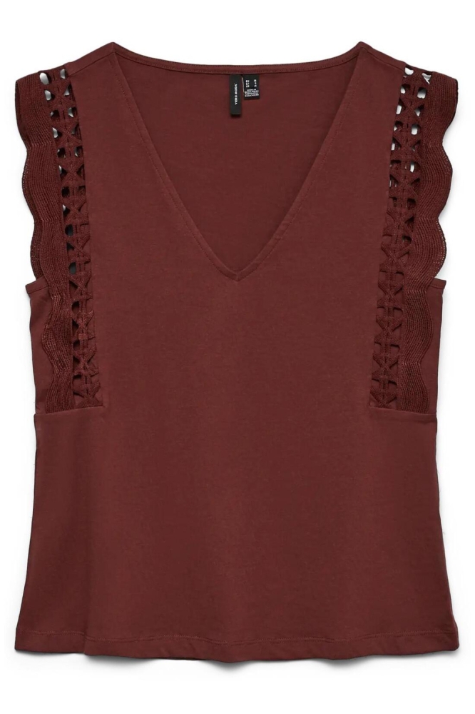 Vero Moda bruine dames top | Vooraanzicht
