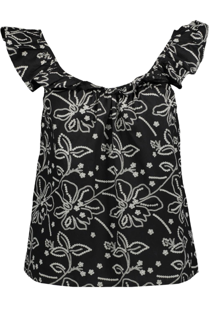Vero Moda zwarte dames top | Vooraanzicht