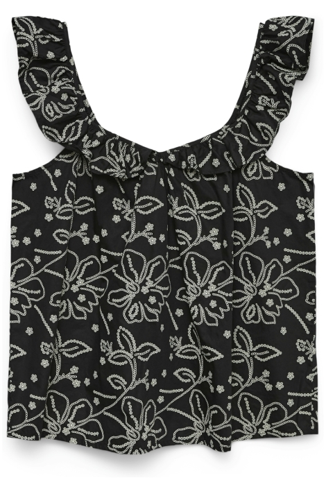 Vero Moda zwarte dames top | Model zijaanzicht