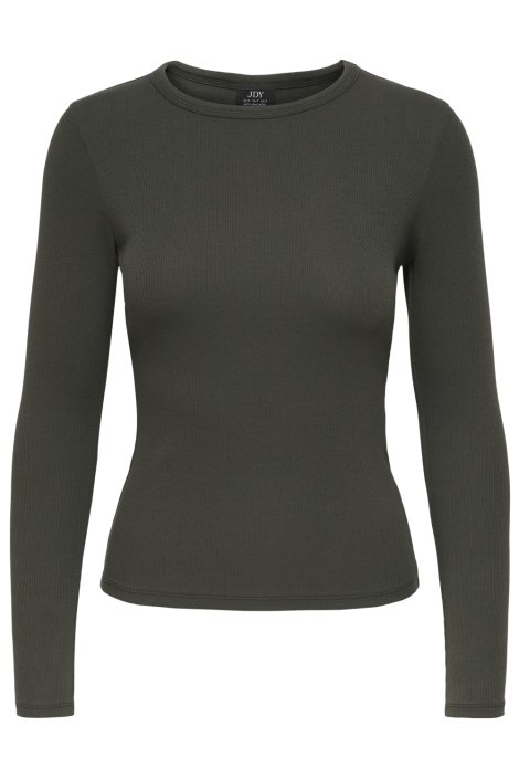 Jacqueline de Yong groene dames t-shirt | Vooraanzicht