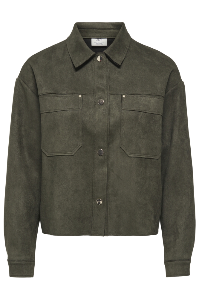 Jacqueline de Yong groene dames blouse | Vooraanzicht