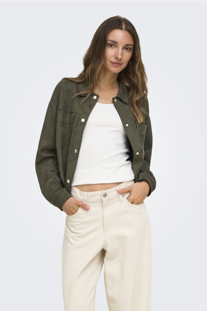 Jacqueline de Yong groene dames blouse | Model