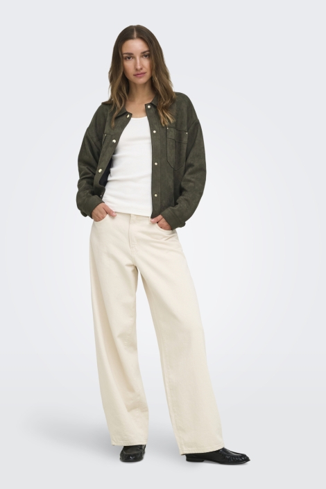 Jacqueline de Yong groene dames blouse | Model