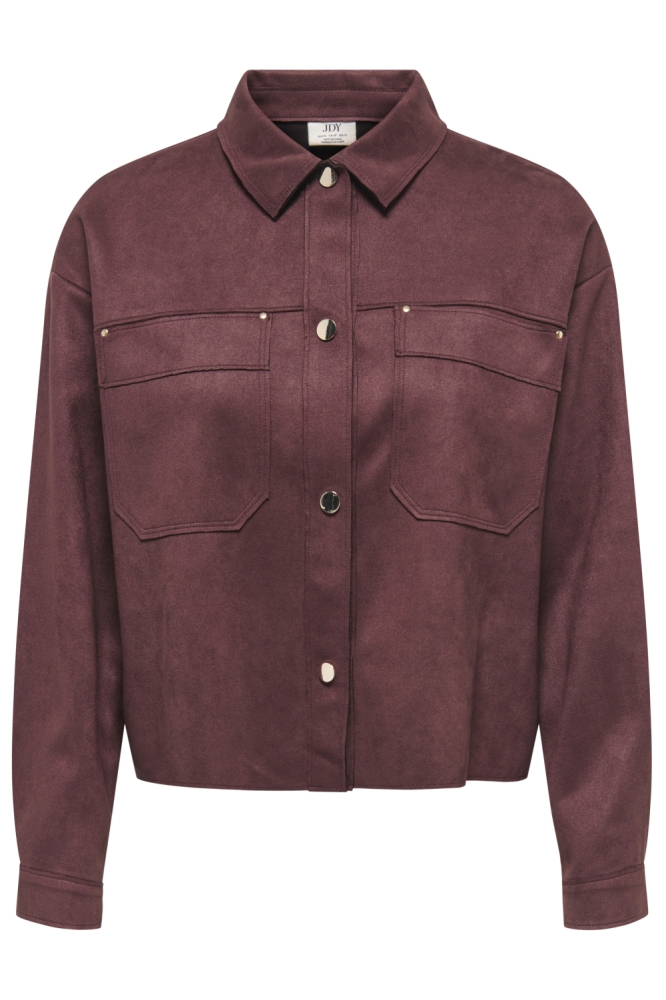 Jacqueline de Yong bordeaux dames blouse | Vooraanzicht