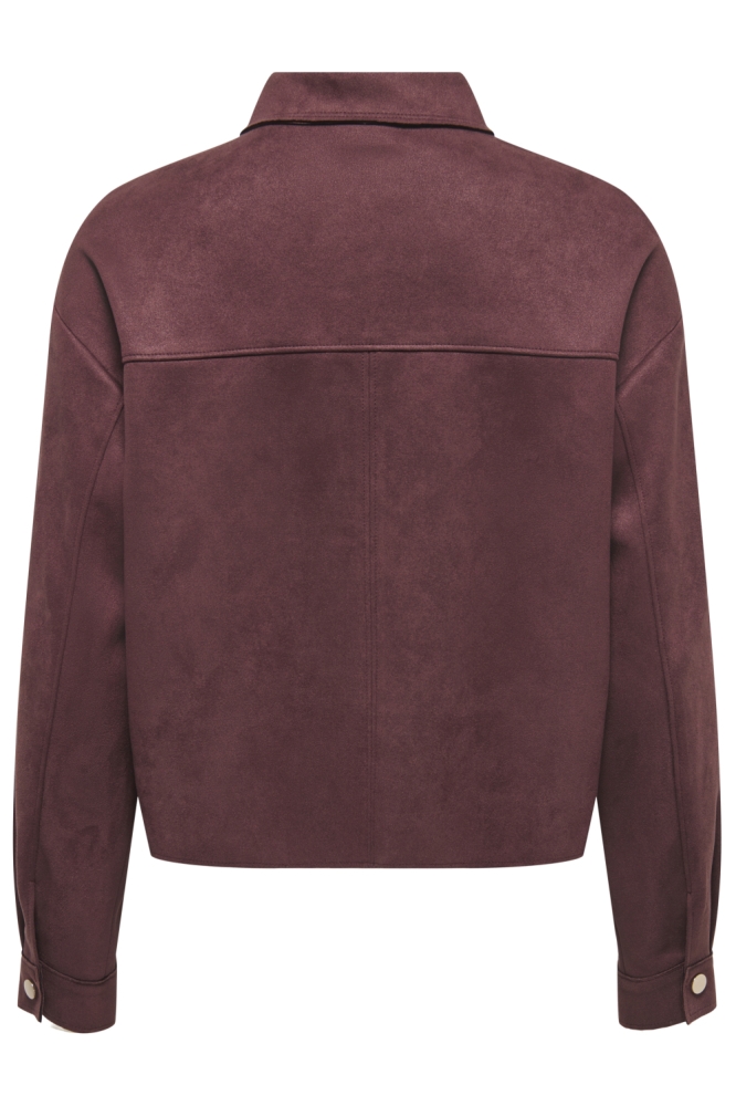 Jacqueline de Yong bordeaux dames blouse | Achteraanzicht