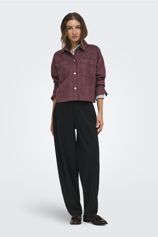 Jacqueline de Yong bordeaux dames blouse | Model