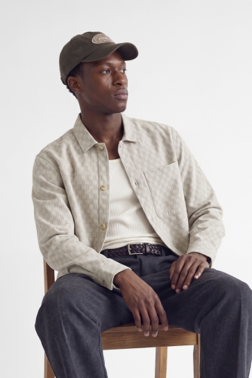 Jack & Jones Overhemd JPRBLALANDON JACQUARD L/S OVERSHIRT 12306526 ANCIENT SCROLL