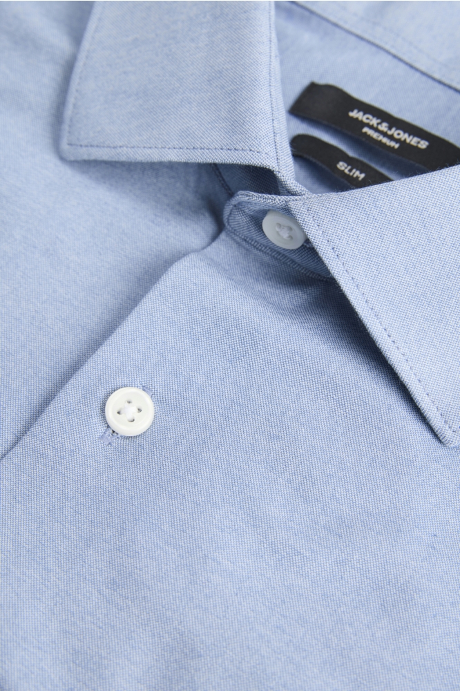 Jack & Jones blauwe heren overhemd | Close up