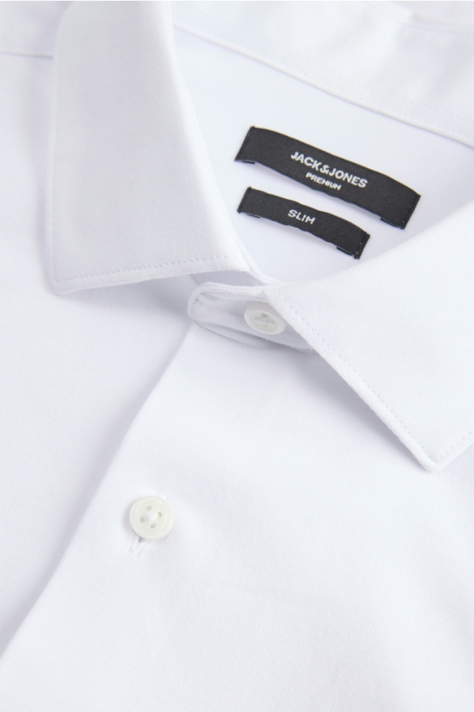 Jack & Jones witte heren overhemd | Close up