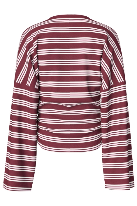 Pieces bordeaux dames t-shirt | Achteraanzicht