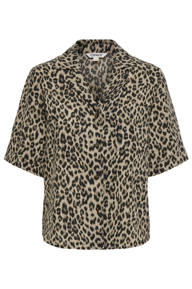 Only zwarte dames blouse | Vooraanzicht