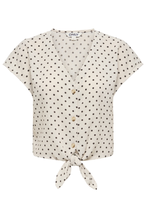 Only ecru dames blouse | Vooraanzicht