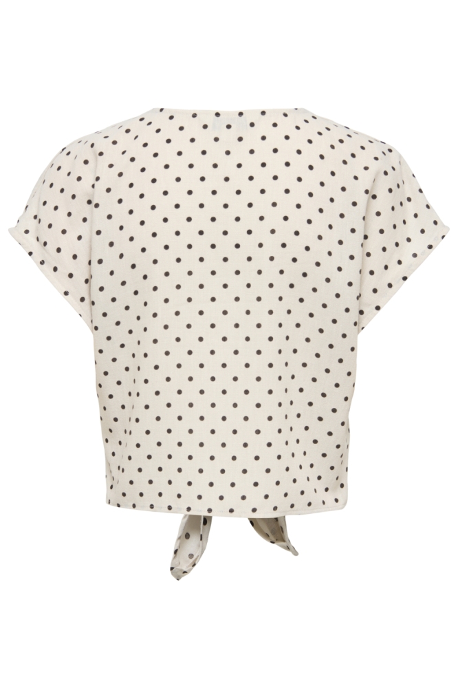 Only ecru dames blouse | Achteraanzicht