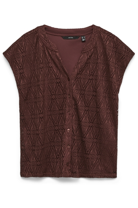 Vero Moda bordeaux dames blouse | Vooraanzicht