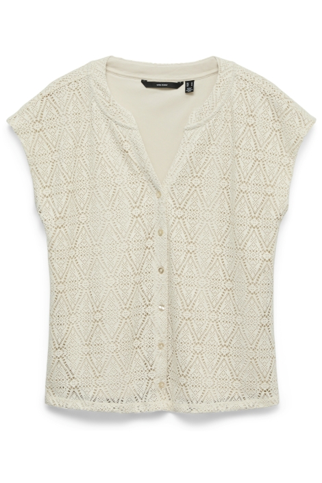 Vero Moda beige dames blouse | Vooraanzicht