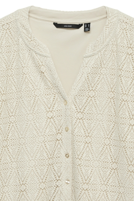 Vero Moda beige dames blouse | Close up