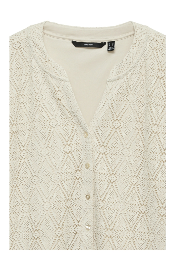 Vero Moda beige dames blouse | Close up