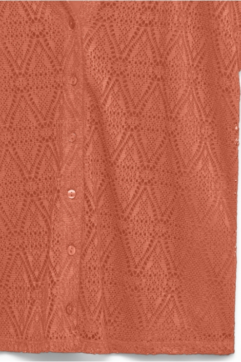 Vero Moda oranje dames blouse | Close up