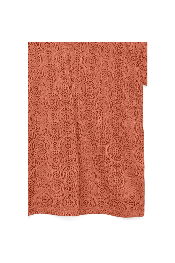 Vero Moda oranje dames t-shirt | Close up